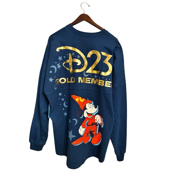 NWT Disney D23 Gold Member Exclusive Sorcerer Mickey Spirit Jersey XL - Picture 1 of 5